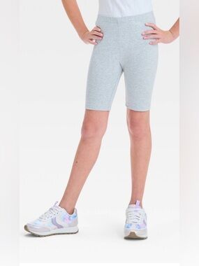 Cat & Jack Light Gray Bike Shorts